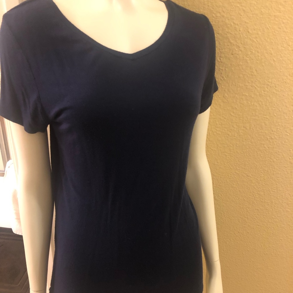 Dark Blue V neck T-shirt